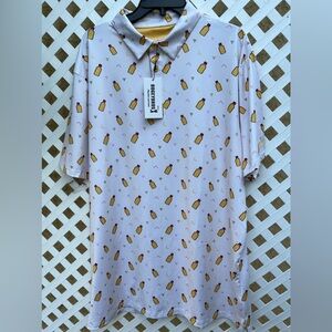 Men Bogeybros play bad look good golf Polo shirt XXL short sleeves NWT